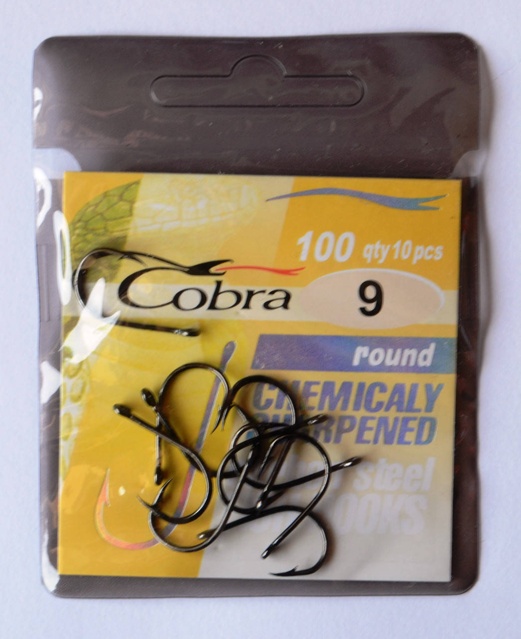 

Крючки для рыбалки Cobra round, №9, 10шт.