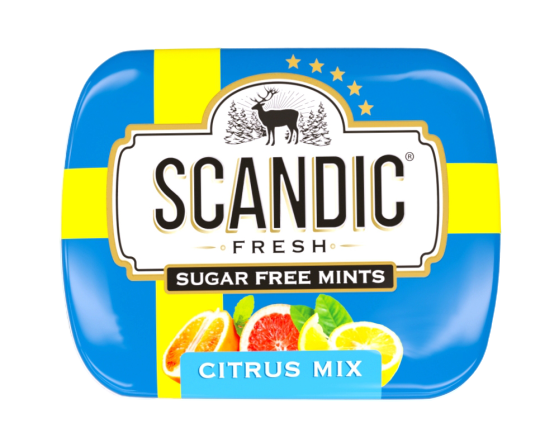 

Освежающие драже Energon SCANDIC без сахара вкус Цитрусовый Микс (14 грамм)