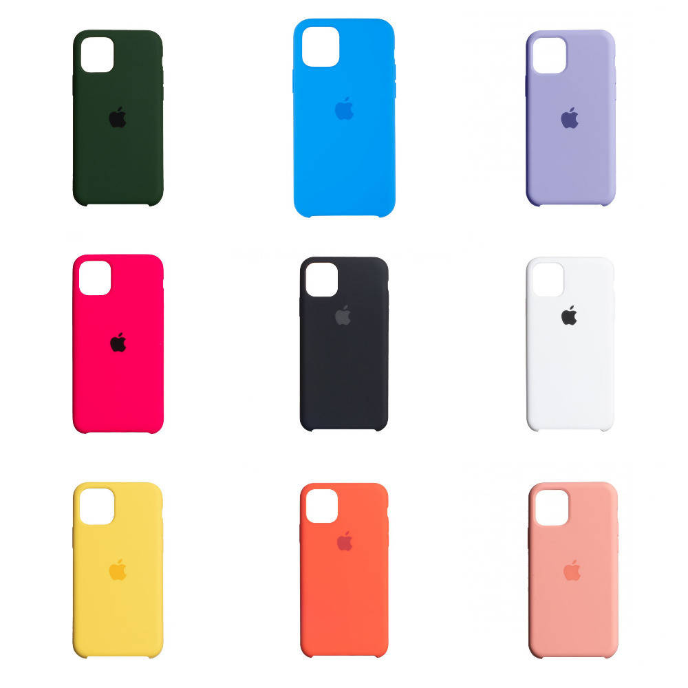 

Чехол для Iphone 11 Pro Айфон 11 Про Silicone case Силиконовый с микрофиброй (Много цветов), Разные цвета
