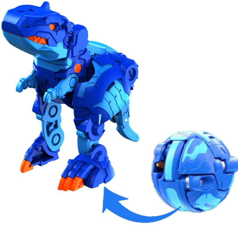 

Бакуган Динозавр Трокс с фишками и персональными карточками бакугана Синий