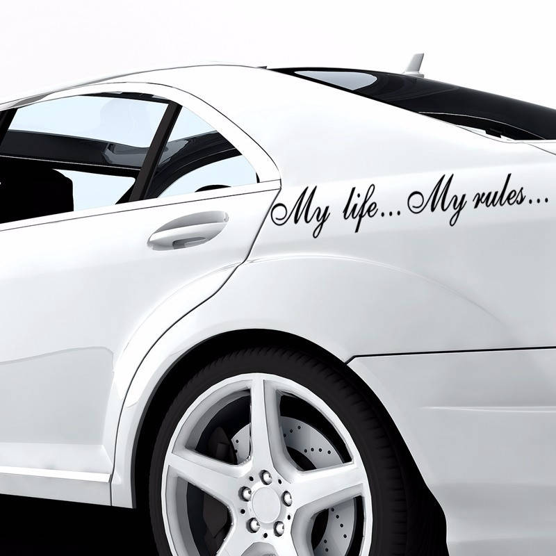 

Наклейка на авто Astart3d My life 600х85х0.060мм