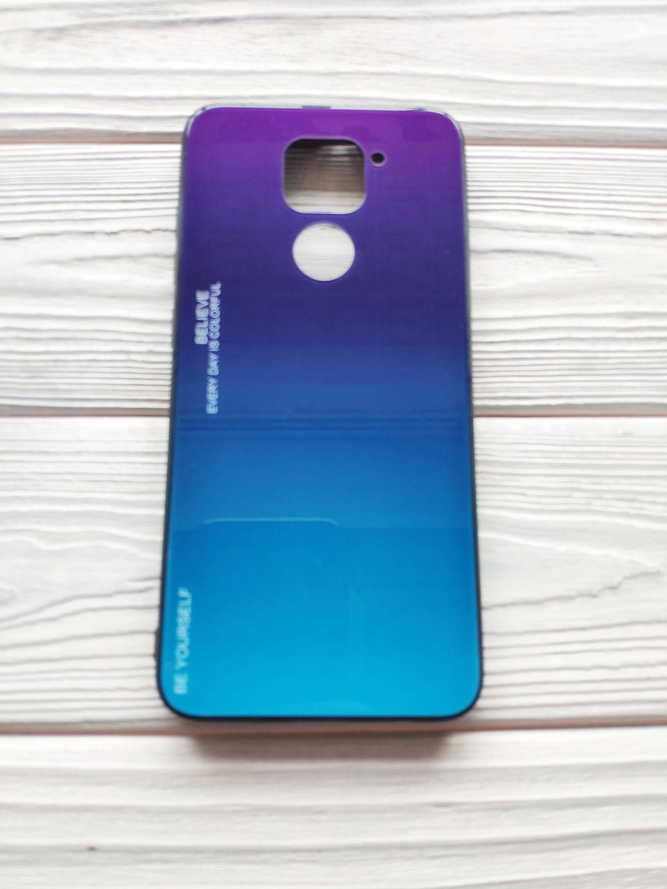 

Чехол Gradient для Xiaomi Redmi Note 9 (разные цвета) purple-blue