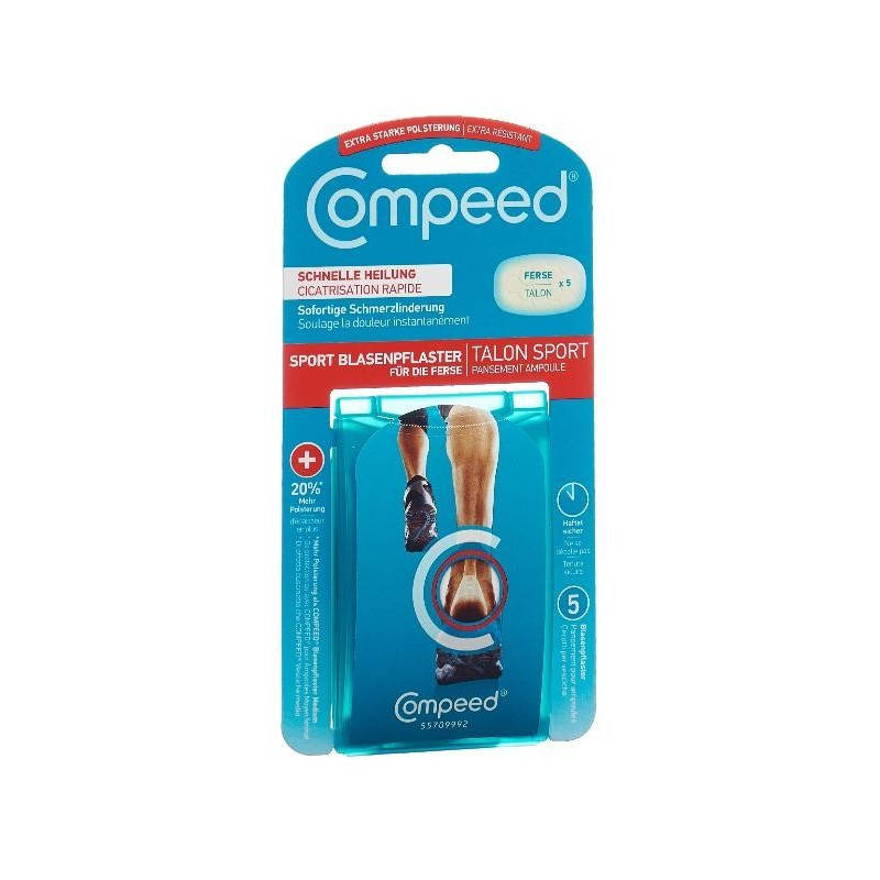 

Пластыри Compeed Sport для влажных мозолей на ногах максимальная фиксация 5 шт