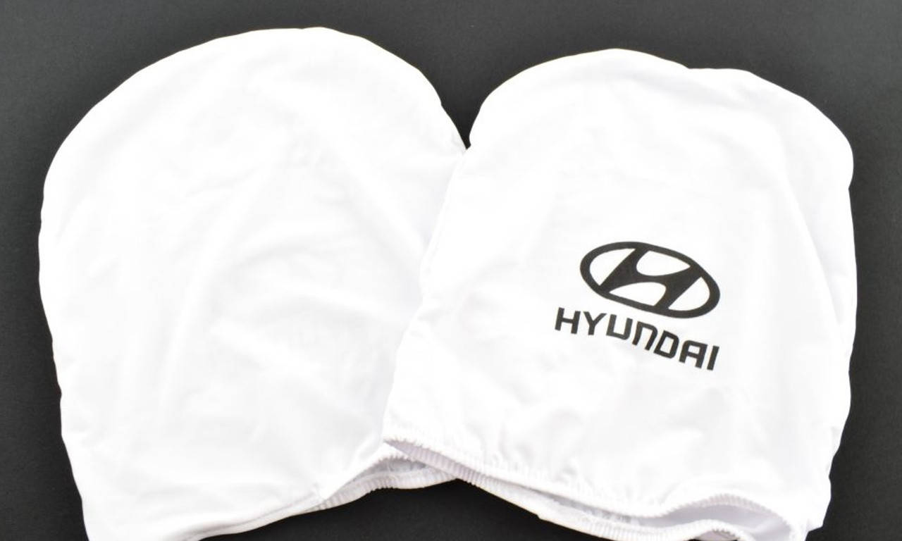 

Чехлы на подголовники Hyundai белые