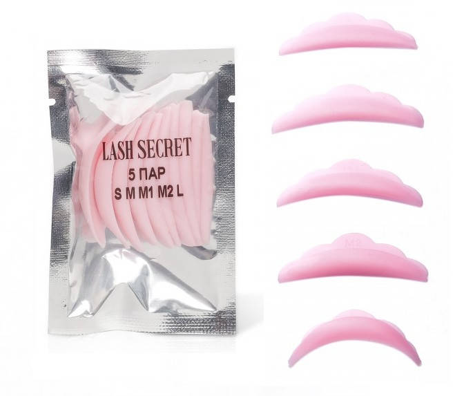 

Бигуди для ламинирования ресниц Lash secret, розовые