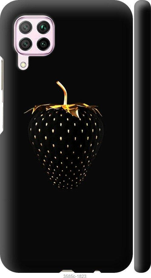 

Чехол для Huawei P40 Lite с картинкой / для хуавей п40 лайт с принтом Черная клубника, Черный