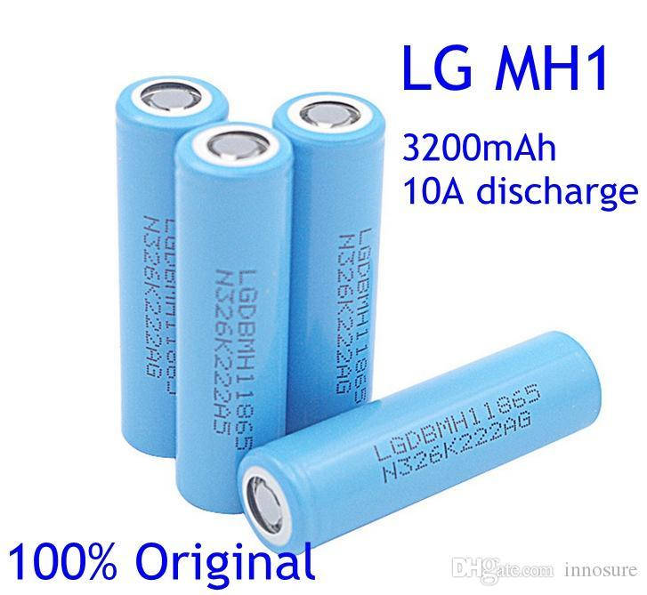

Аккумуляторы LG Li-Ion 18650 LGDBMH1 3200 mAh / 10А