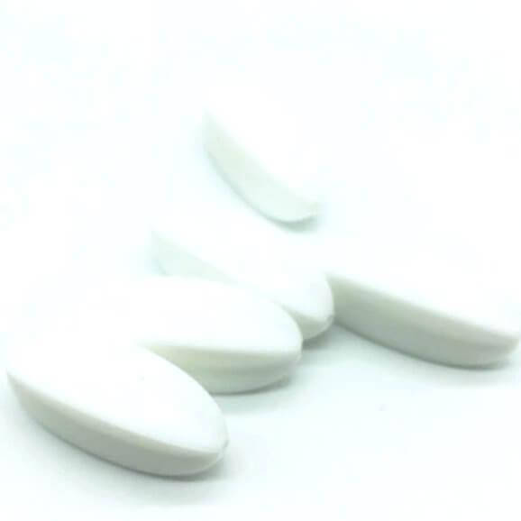 

Карамболь (белый) бусина из силикона