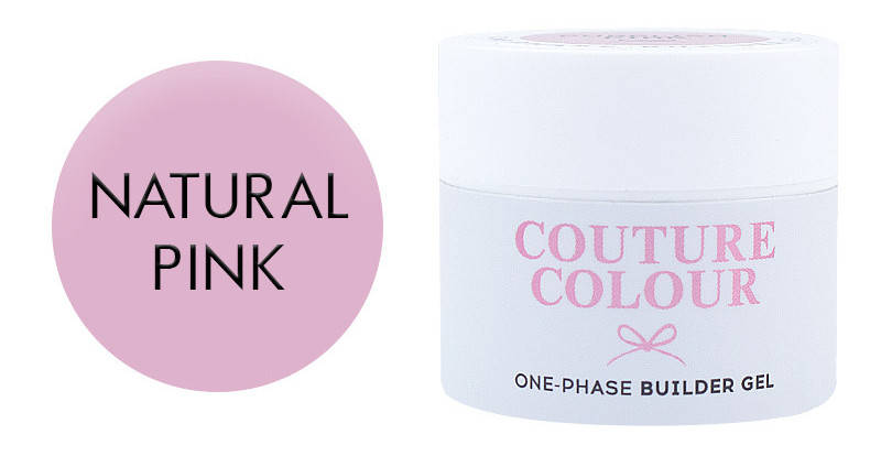 

Гель однофазный Couture color 1-phase Builder Gel Natural Pink 15 мл (11757Qu)