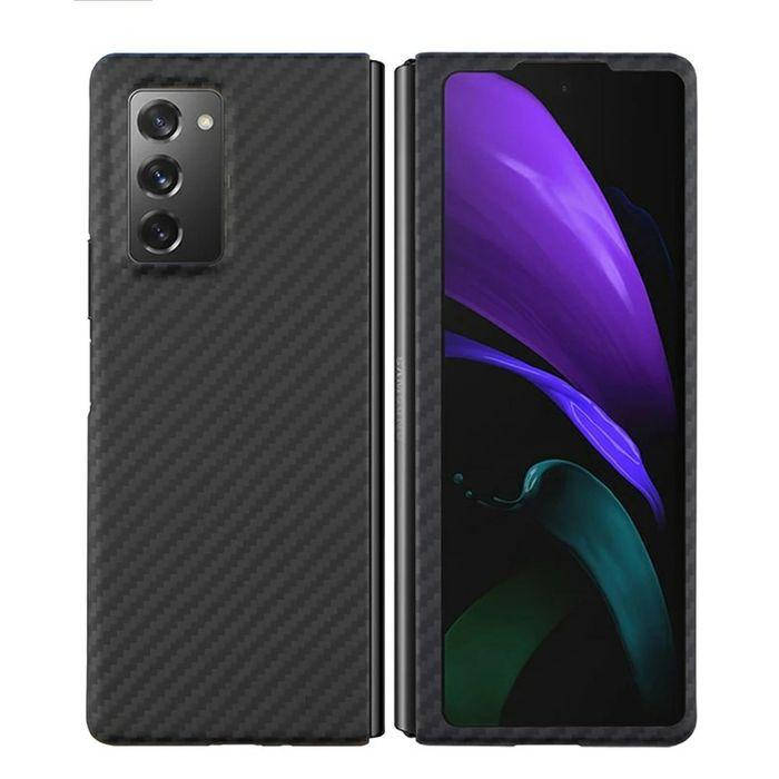 

Карбоновый чехол для Samsung Galaxy Z Fold 2 Karbon case, Черный