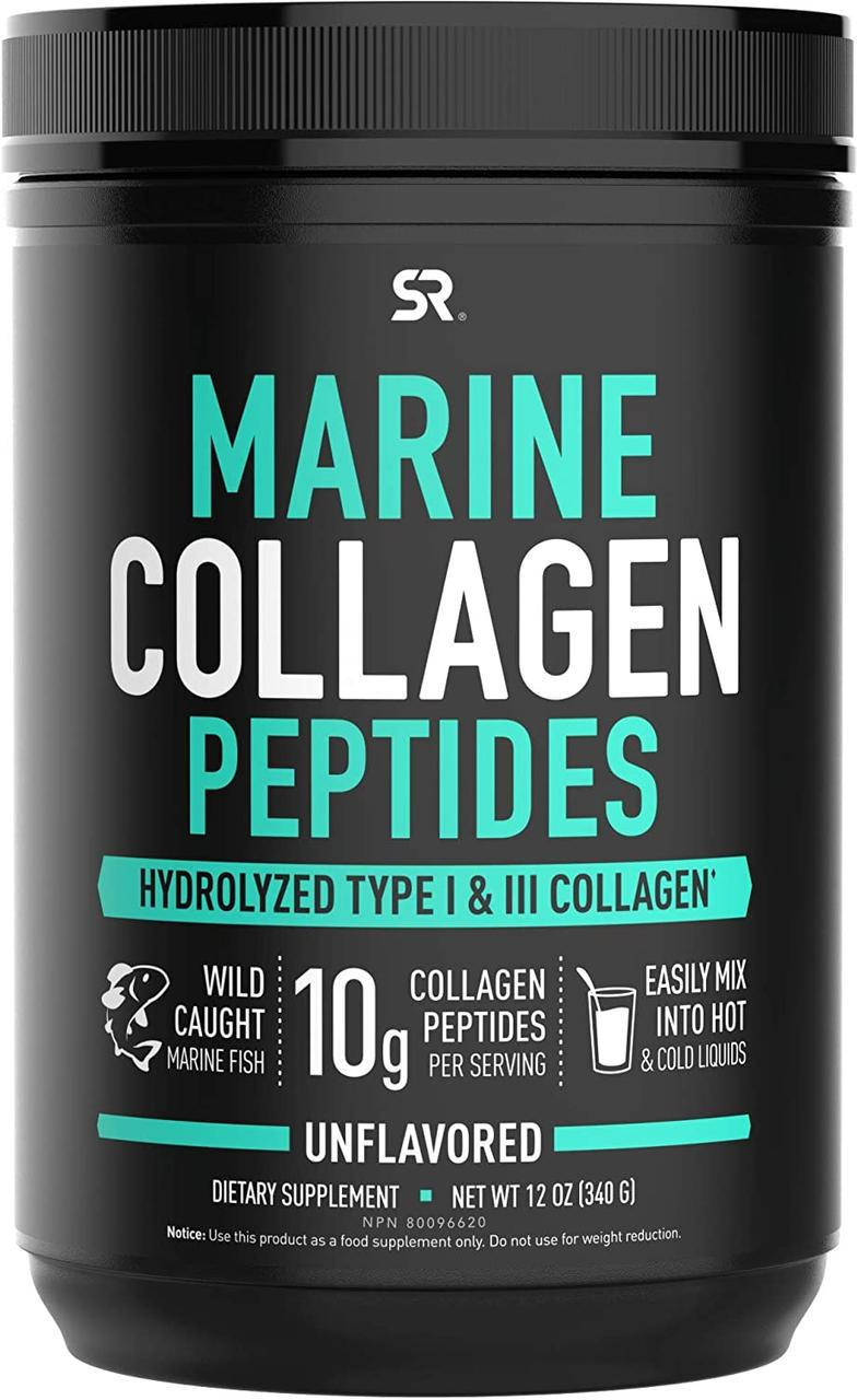 

Sports Reseach Marine Collagen Peptides Powder Type 1+3 340 г