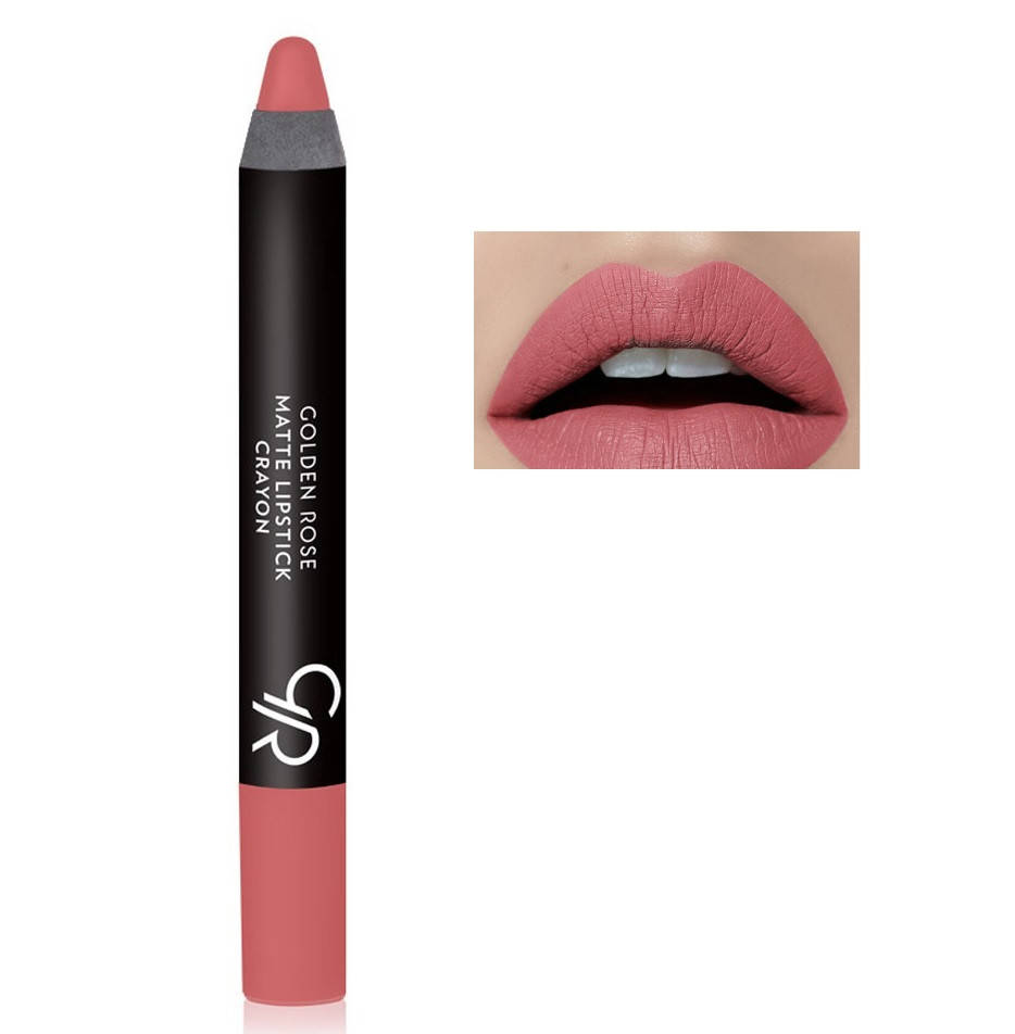 

Матовая помада-карандаш Matte Lipstick Crayon Golden Rose №13