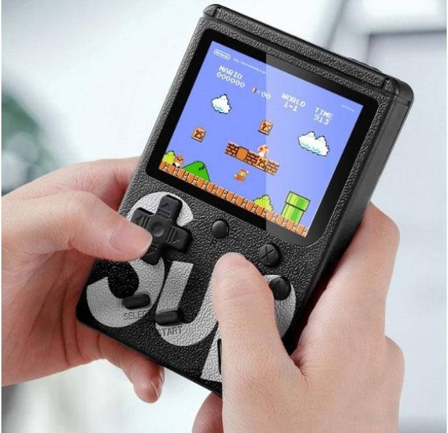 

Портативна ігрова ретро приставка 8 біт Денді Retro Game Box SUP 400 in 1 Чорна з доставкою