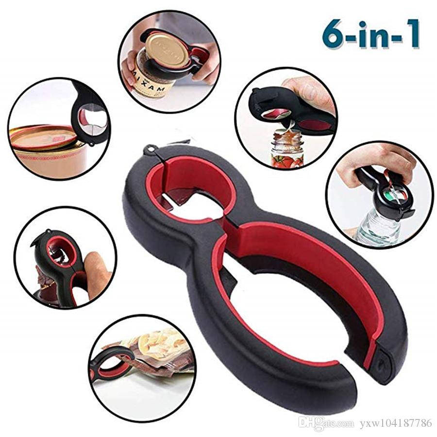 

Универсальная открывашка 6 в 1, Черный