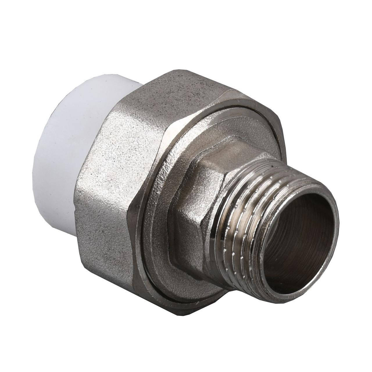 

Муфта РАЗБОРНАЯ наружная резьба Kalde PPR ф32х1 (белый) 13003