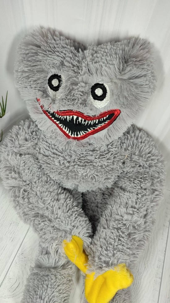 

Мягкая игрушка Хаги Ваги 60 см. Серый (Huggy Wuggy) из видео игры Huggy Wuggy