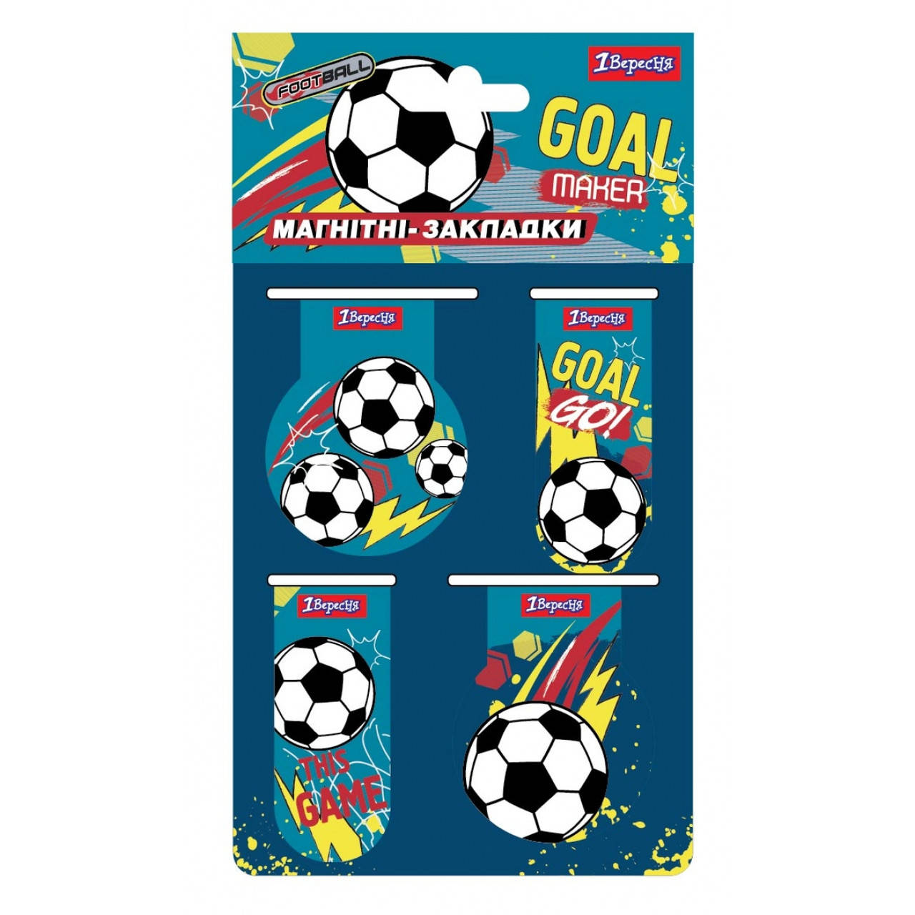 

Закладки магнитные YES "Team football", 4 шт