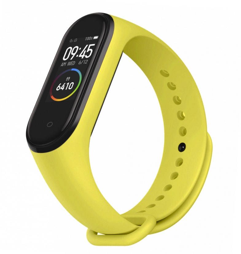 

Ремешок mi band 4 ремешок к браслету Mi Band 3 силиконовый желтый