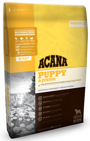 

Acana Puppy & Junior 2кг - корм для щенков всех пород (70% мясных ингридиентов)