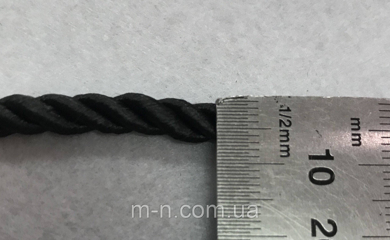 

Витой крученый шнур Шнур черный витой 6мм