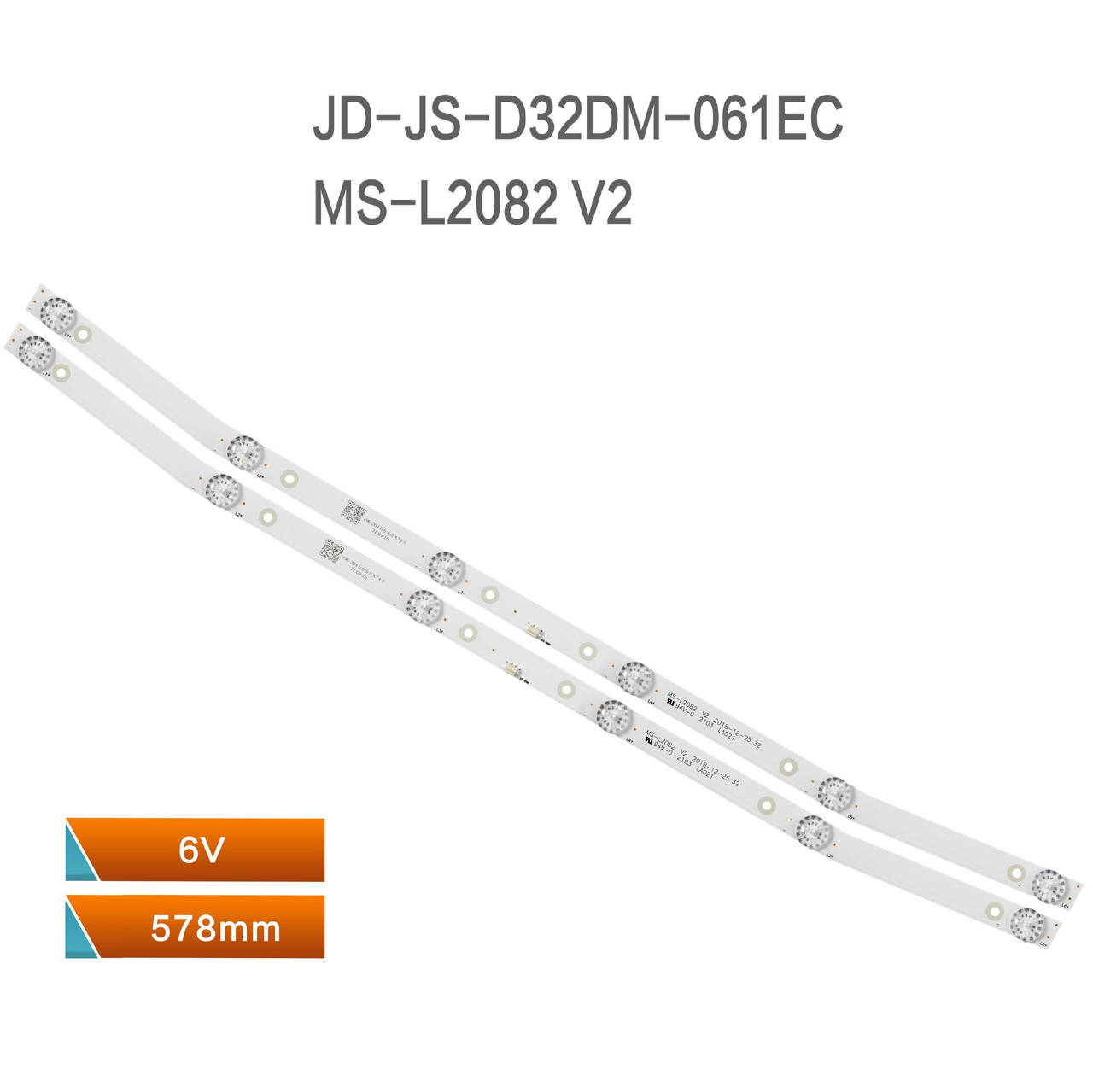 

Комплект линеек LED подсветки MS-L2082 V2 JS-D-JP32DM-061EC