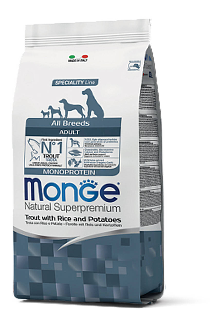 

MONGE DOG All breeds Adult форель - 2,5 кг