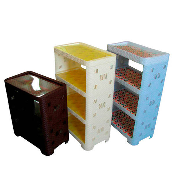 

Полка для обуви(этажерка) 5-яр.цвет кор,беж,бел.Ротанг (шир.52см, гл.30см, выс.110см) ПОЛИМЕРАГРО