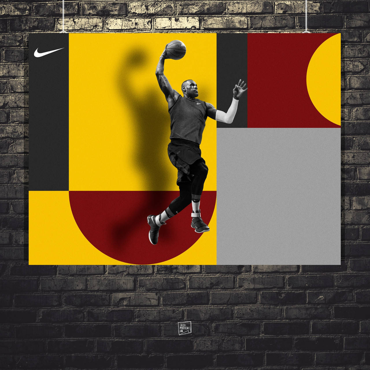 

Постер Джеймс Леброн, Lebron James, Lakers. Размер 60x45см (A2). Матовая бумага