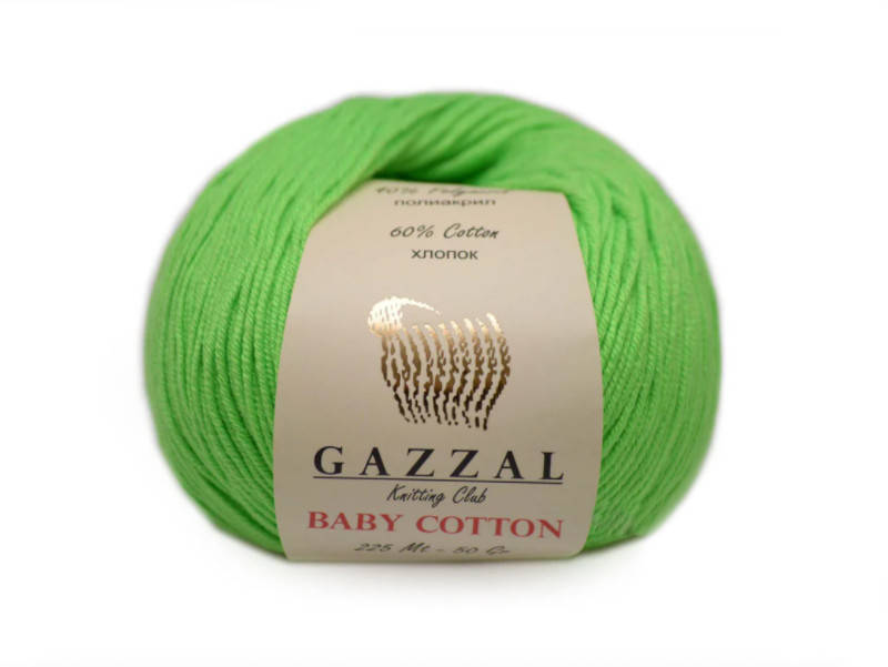 

Gazzal Baby Cotton, салатовый №3427