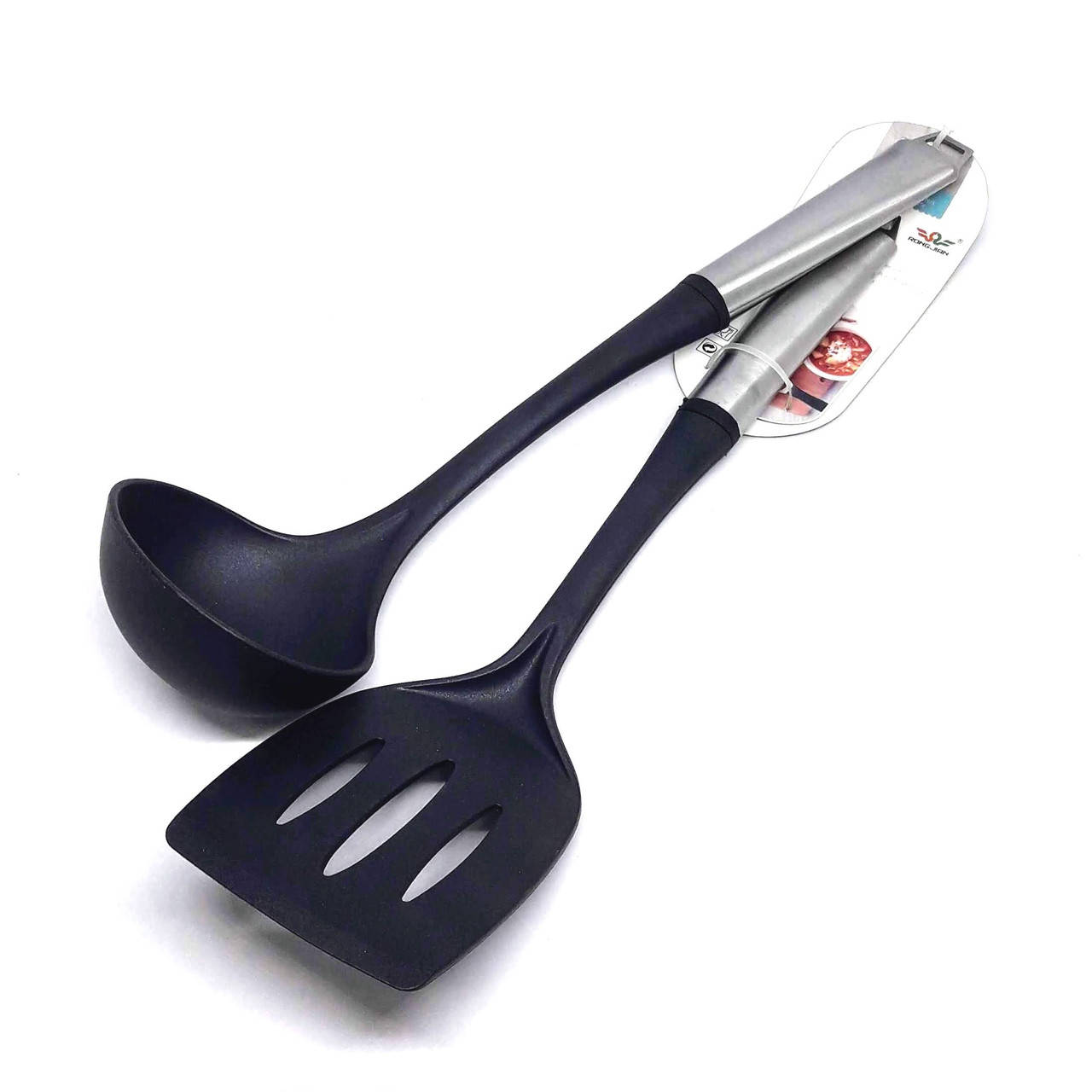

Кухонный набор половник и лопатка KitchenWare нейлоновые 2 предмета