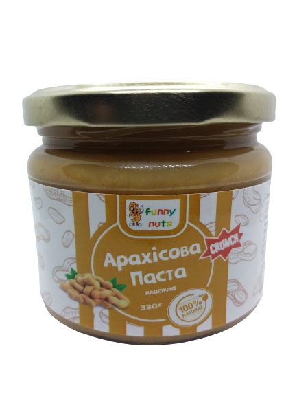 

Арахісова паста FunnyNuts класична (кранч) 330 г