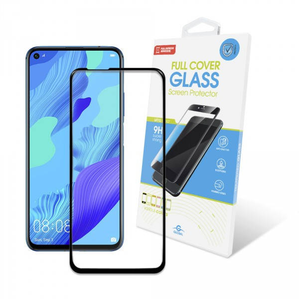 

Защитное стекло Global для Huawei Nova 5T Full Glue Black (1283126497346), Черный