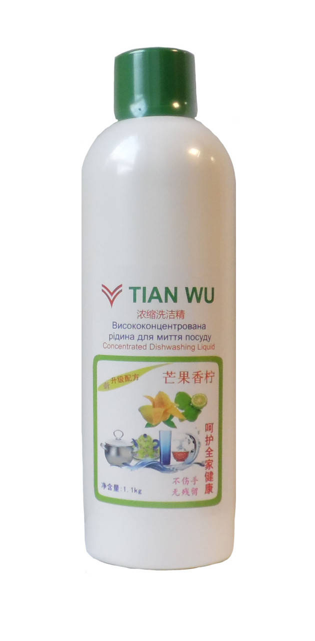 

Высококонцентрированное моющее средство для мытья посуды Тянь Ву 1 кг