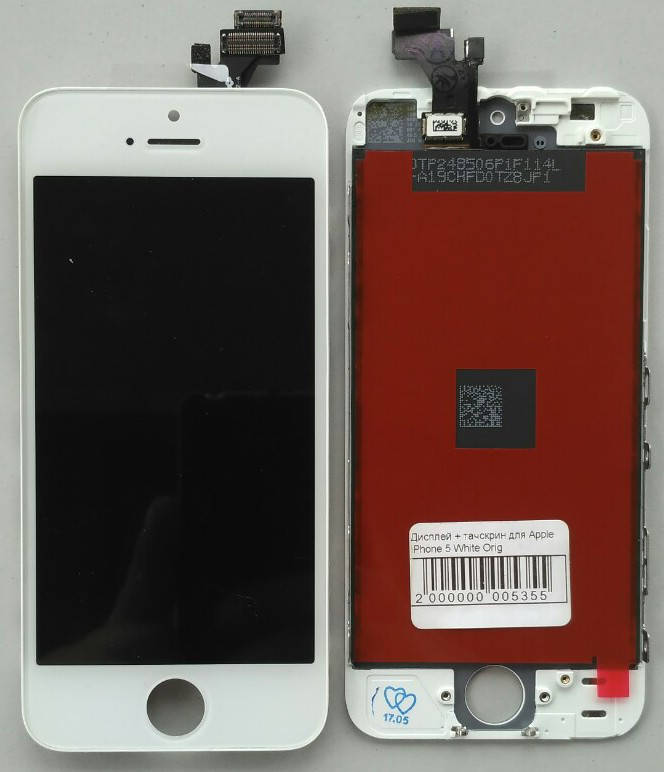 

Дисплей + тачскрин для Apple iPhone 5 White, Белый