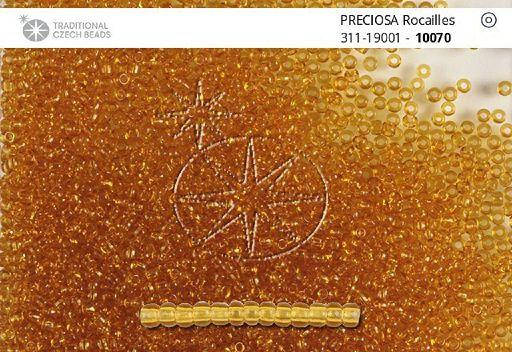 

31119/10070/13 Янтарный прозрачный бисер Preciosa. 1грамм