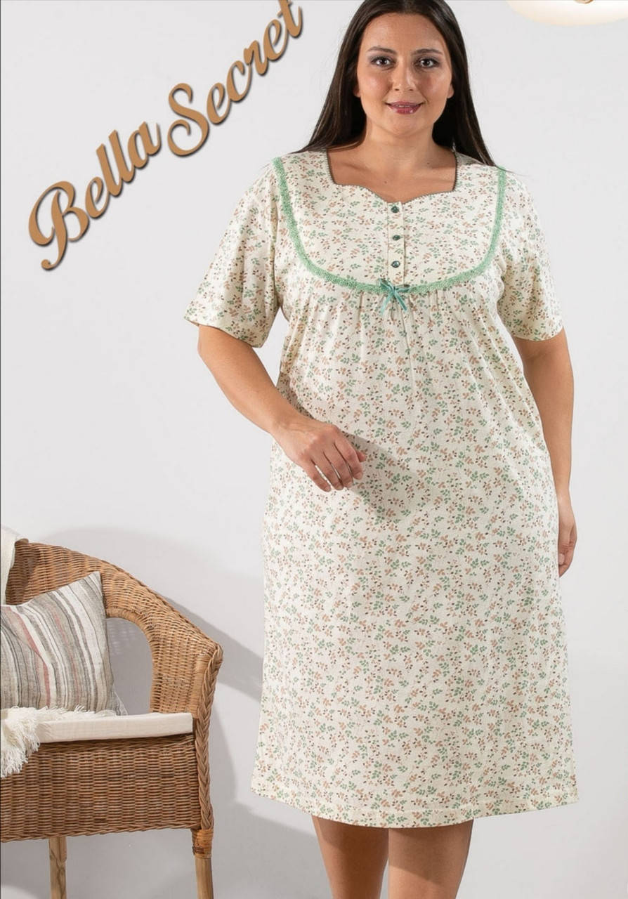 

Женская ночная сорочка хлопок Bella Secret 2593 2XL, Разные цвета