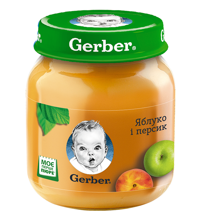 

Пюре GERBER "Яблуко та персик" 130г