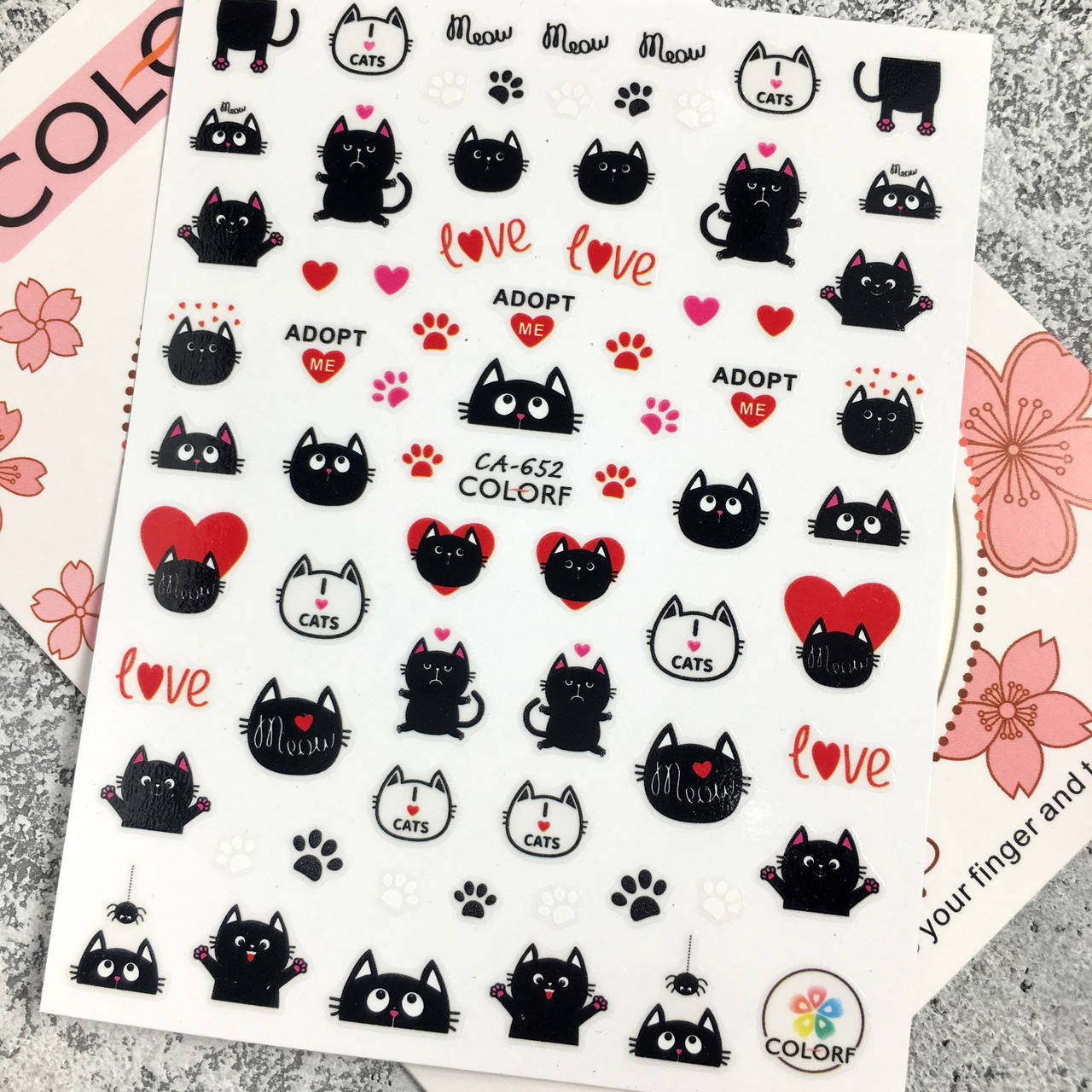 

Наклейки для маникюра и дизайна ногтей CA-652