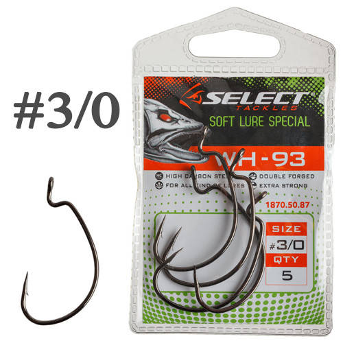 

Крючок Офсетный Select WH-93 #3/0 (5 шт/уп)