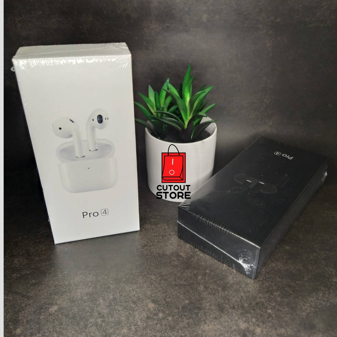 

Беспроводные наушники Pro 4 Mini. AirPods White., Белый