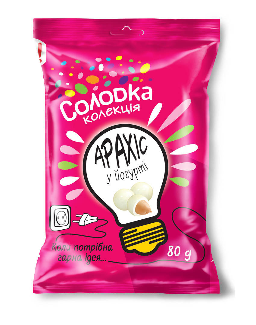 

Драже "Арахис в йогурте" ТМ Сладкая коллекция 80г.