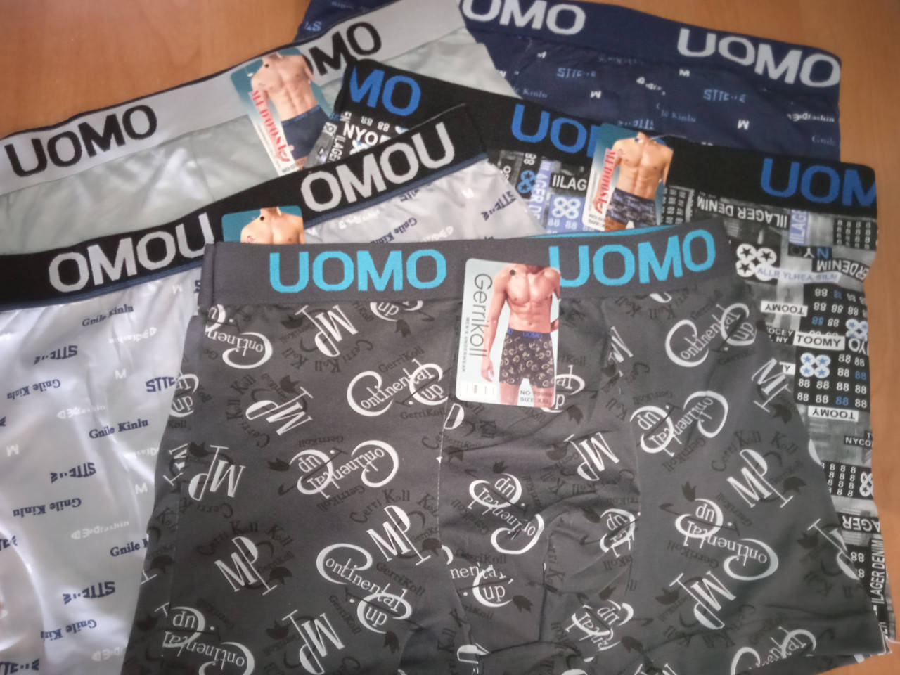 

Боксеры мужские UOMO XXL (50-52 размер), Разные цвета