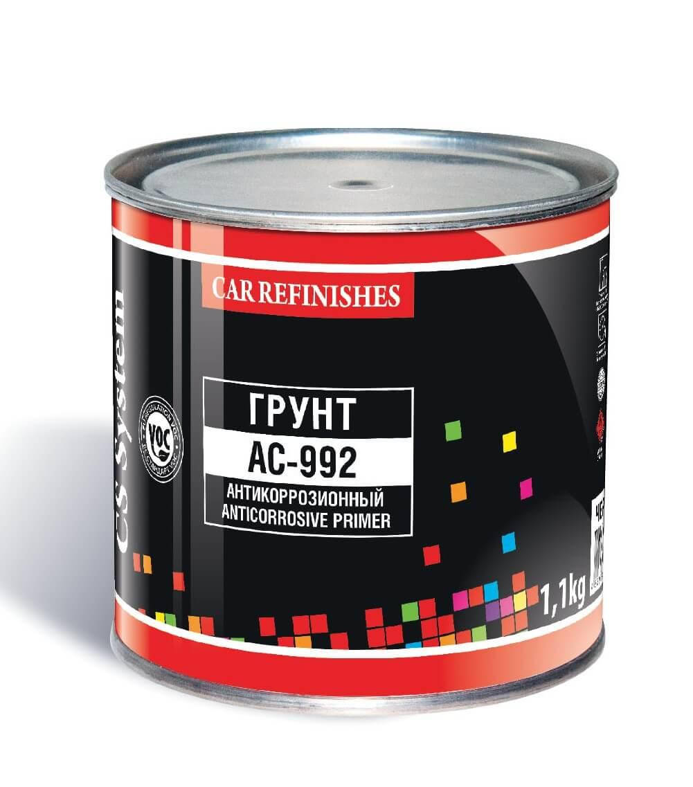 

Грунт алкидно-акриловый, антикоррозийный, серый, CS System АС-992, 1,1 кг