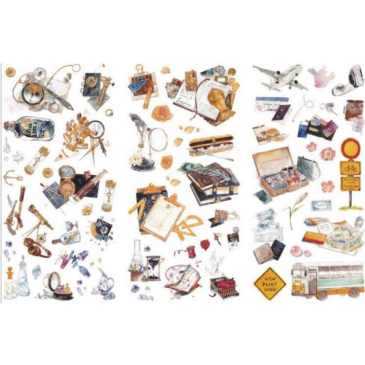 

Сет стикеров Рюкзак исследователя