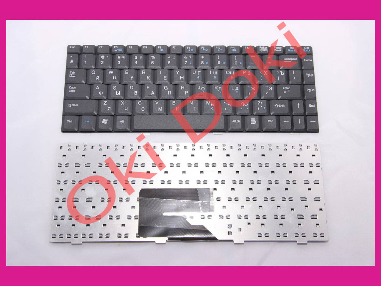 

Клавиатура Fujitsu Amilo V2030 V2035 V2055 V3515 black горизонтальный энтер, Черный