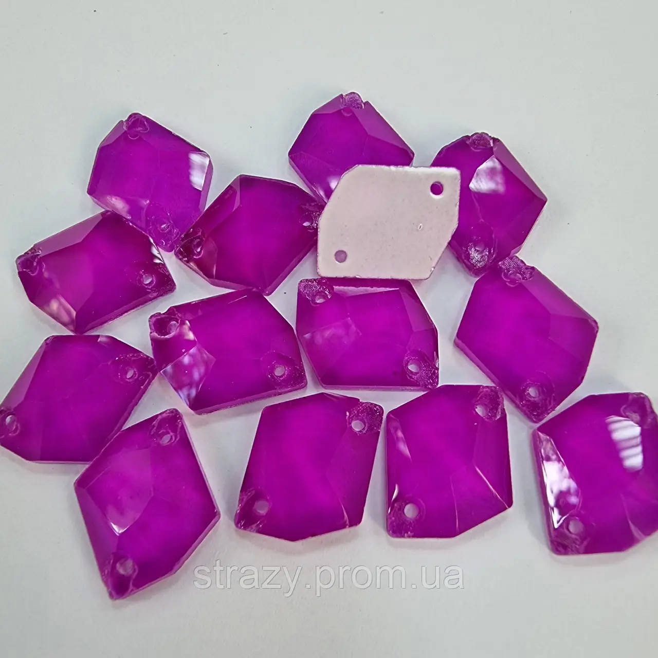 

Стрази пришивні Космік 14*17 Purple Neon економ