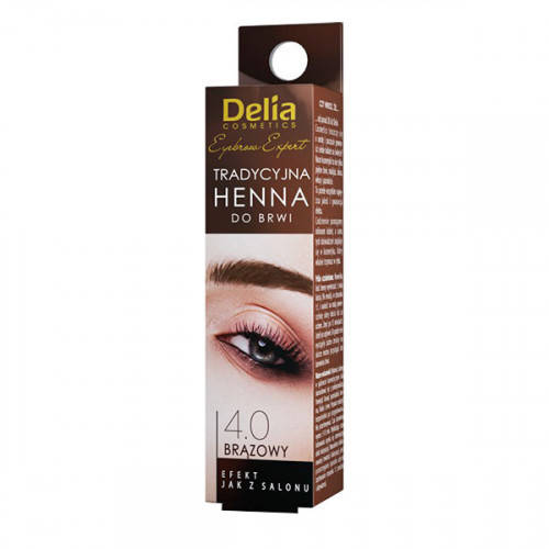

DELIA HENNA TRADITIONAL Краска для бровей хна в порошке тон 4.0 Коричневая