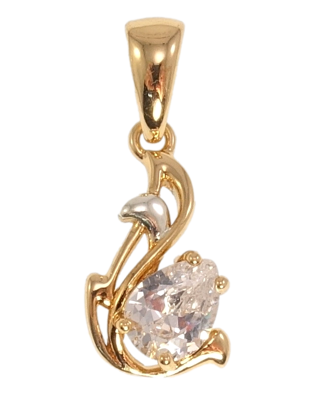 

Кулон Fallon Позолота 18К + Родий "Кристальная нежность"