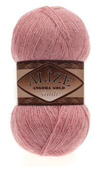 

Пряжа Angora gold simli-144