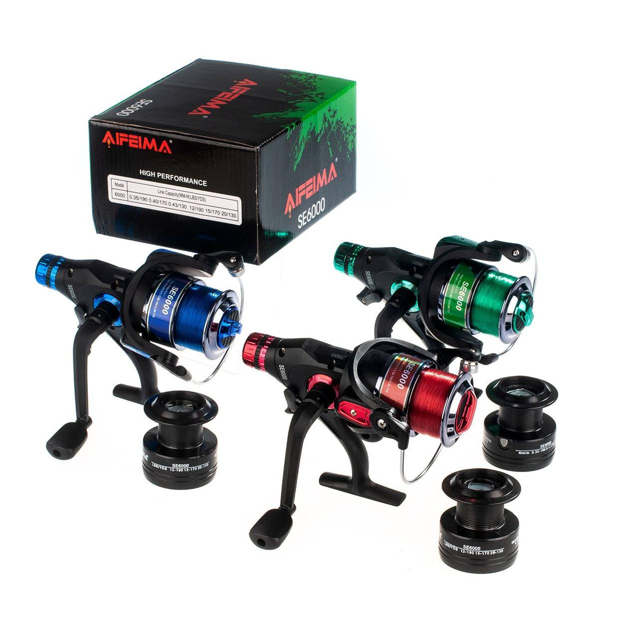 

Катушка Feima SE-6000 6+1bb baitrunner system с леской